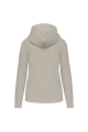 sweat à capuche femme sable