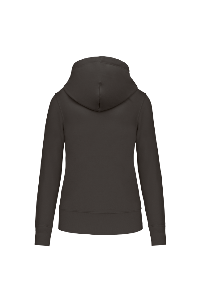 sweat à capuche femme bleu gris foncé