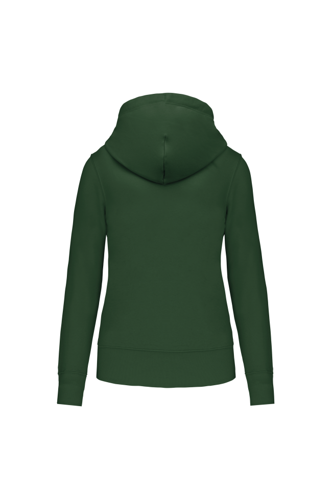 sweat à capuche femme vert