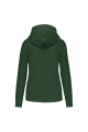 sweat à capuche femme vert