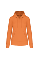 sweat à capuche femme orange
