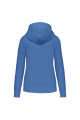 sweat à capuche femme bleu