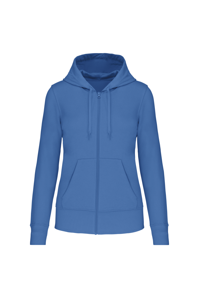 sweat à capuche femme bleu