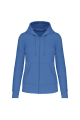 sweat à capuche femme bleu