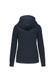 sweat à capuche femme bleu marine