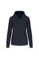 sweat à capuche femme bleu marine