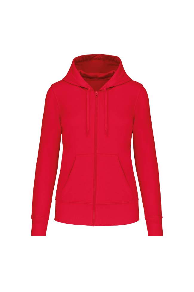 sweat à capuche femme rouge