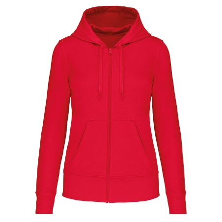 sweat à capuche femme rouge