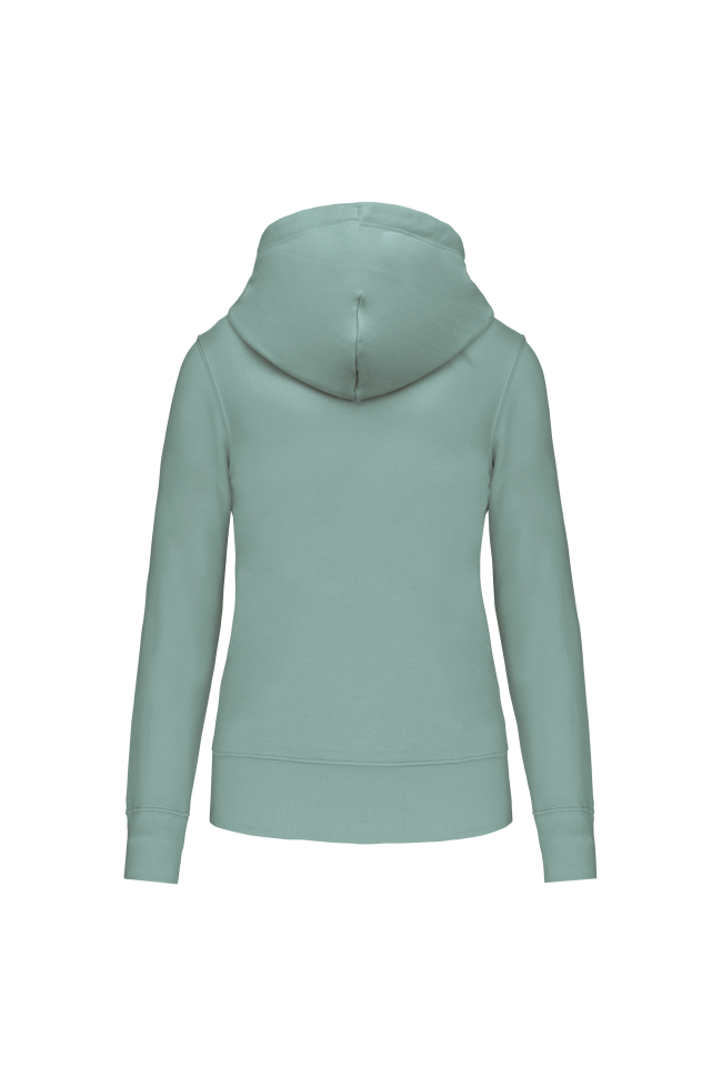 sweat à capuche femme vert clair