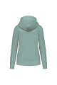 sweat à capuche femme vert clair