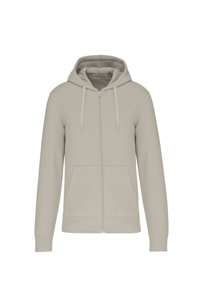 Sweat-shirt Kariban zippé sable