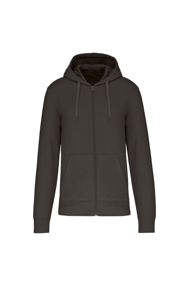 Sweat-shirt Kariban zippé gris foncé
