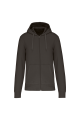 Sweat-shirt Kariban zippé gris foncé