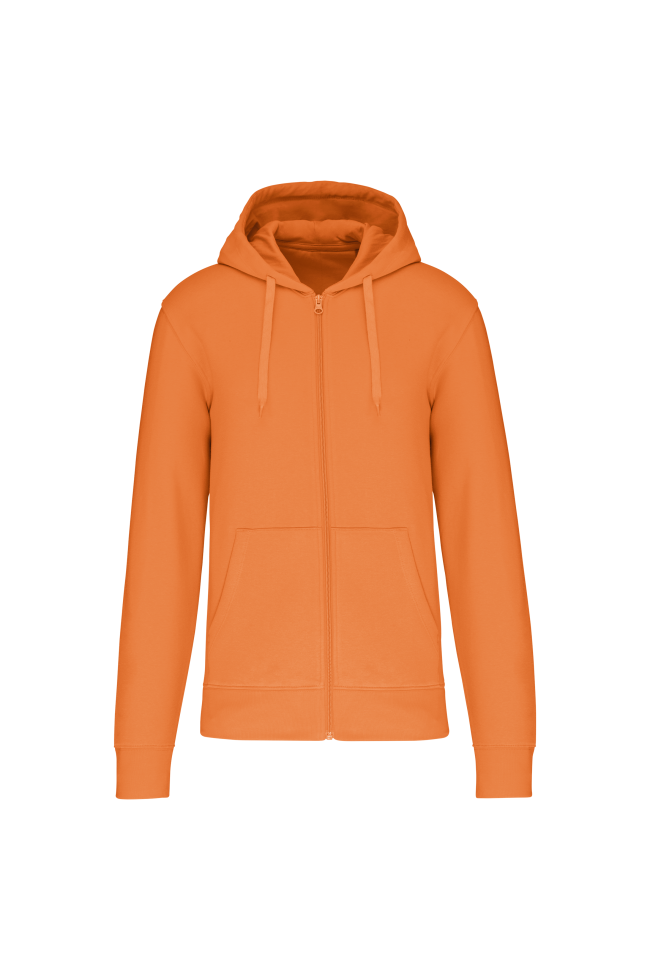 Sweat-shirt Kariban zippé orange