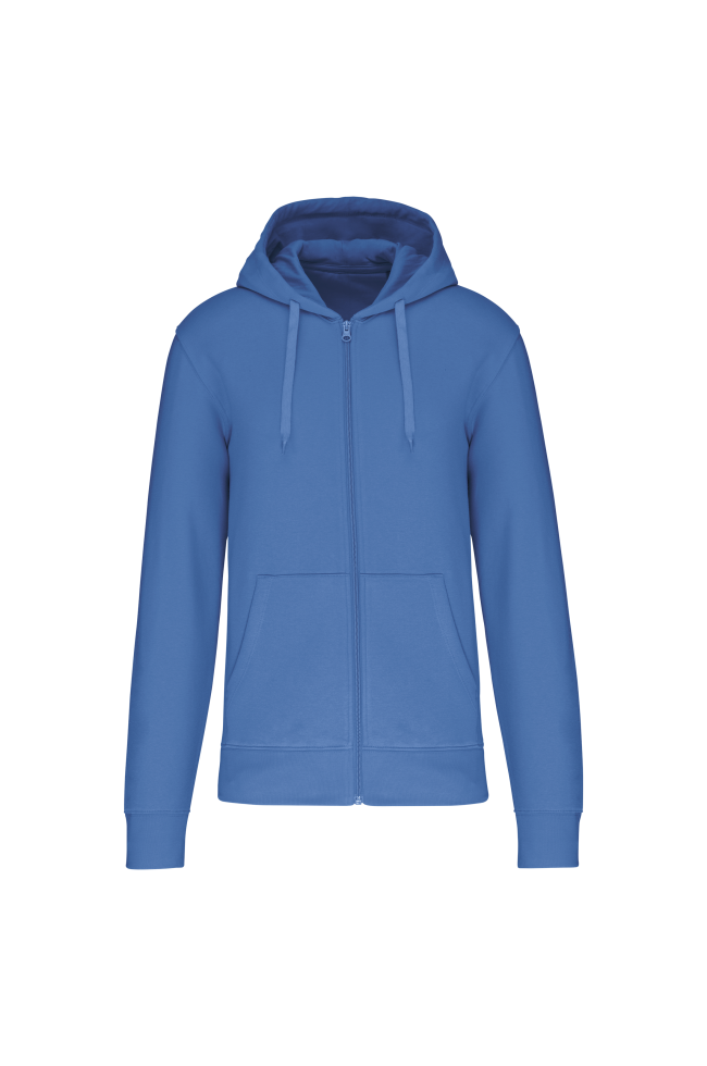 Sweat-shirt Kariban zippé bleu
