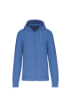 Sweat-shirt Kariban zippé bleu