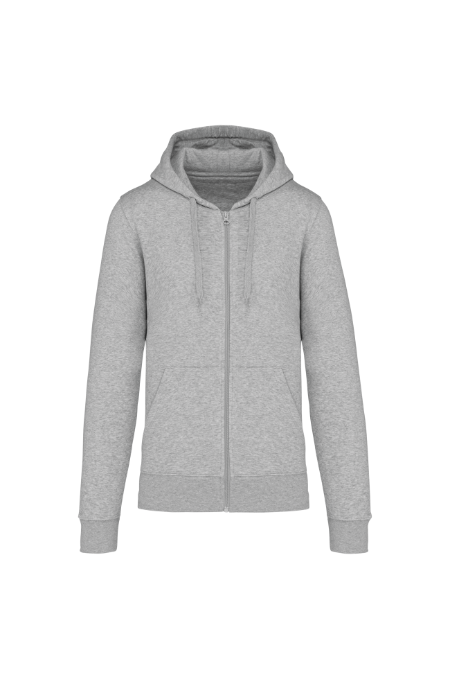 Sweat-shirt Kariban zippé gris