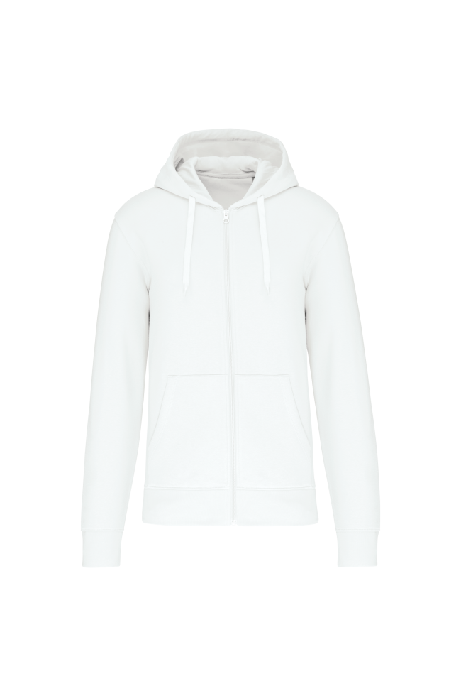 Sweat-shirt Kariban zippé blanc