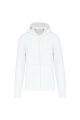 Sweat-shirt Kariban zippé blanc