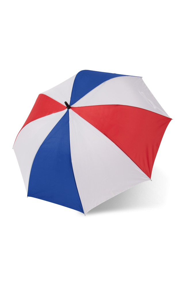 Grand parapluie de golf personnalisé bleu blanc rouge