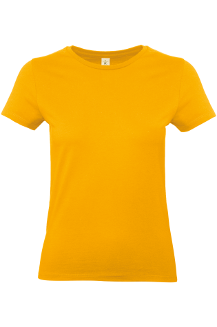 Tee-shirt femme cintré moutarde