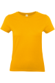 Tee-shirt femme cintré moutarde