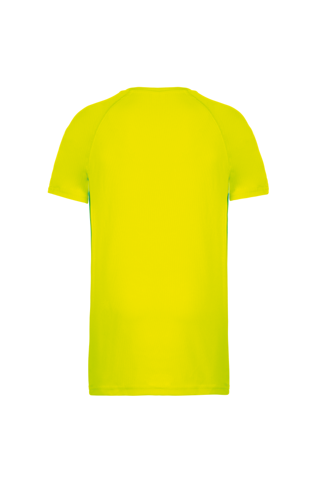 Tee-shirt de sport polyester homme jaune