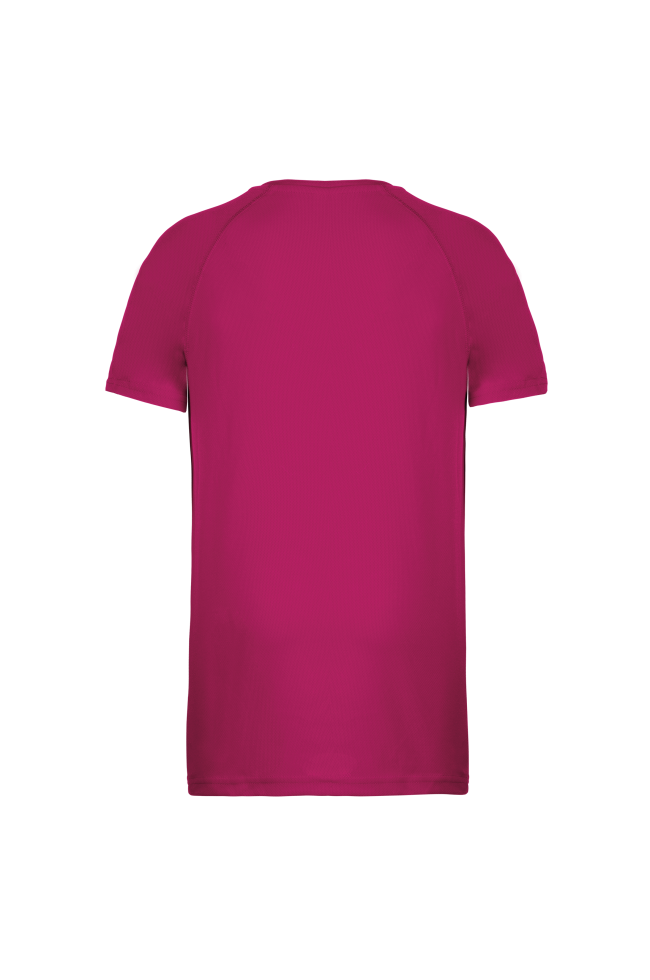 Tee-shirt de sport polyester homme fushia