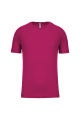 Tee-shirt de sport polyester homme fushia