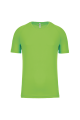 Tee-shirt de sport polyester homme vert clair