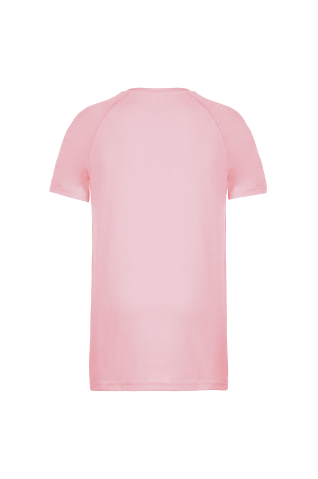 Tee-shirt de sport polyester homme rose poudré