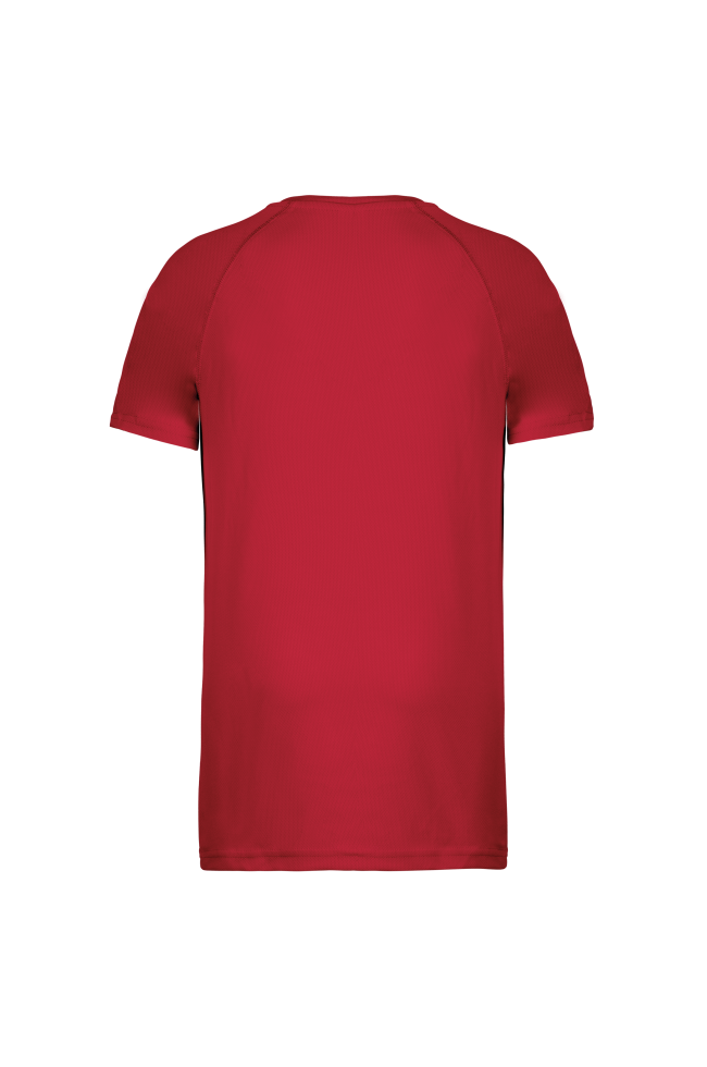 Tee-shirt de sport polyester homme rouge