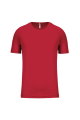 Tee-shirt de sport polyester homme rouge
