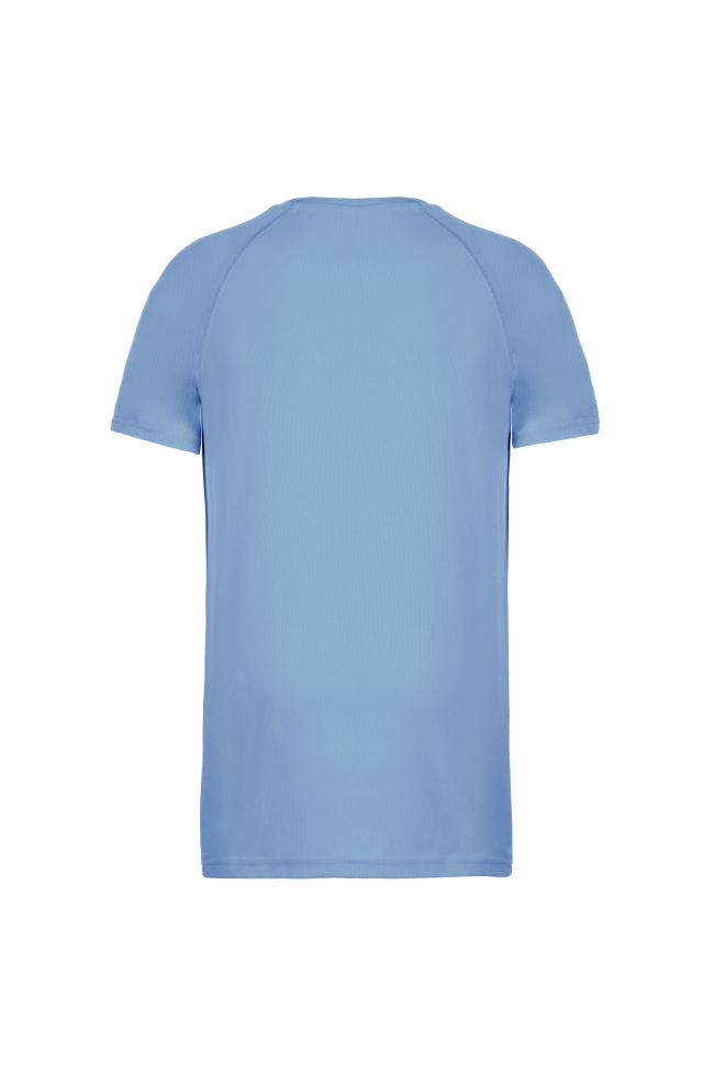 Tee-shirt de sport polyester homme bleu clair