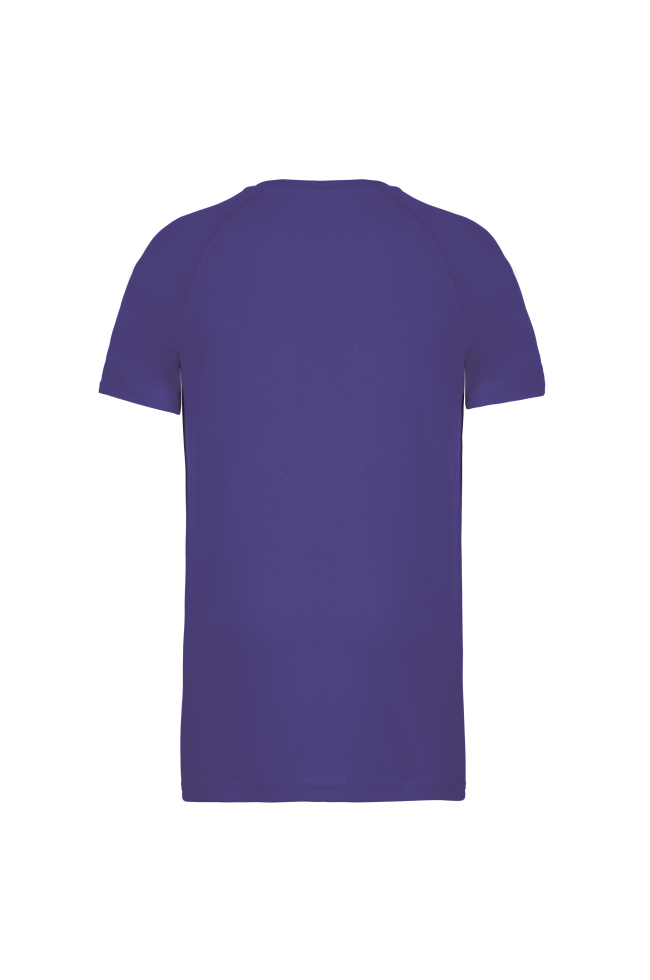 Tee-shirt de sport polyester homme violet