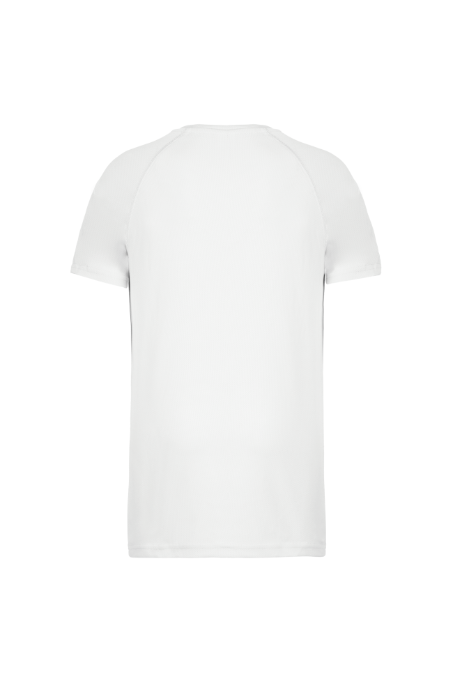 Tee-shirt de sport polyester homme blanc