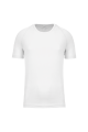 Tee-shirt de sport polyester homme blanc