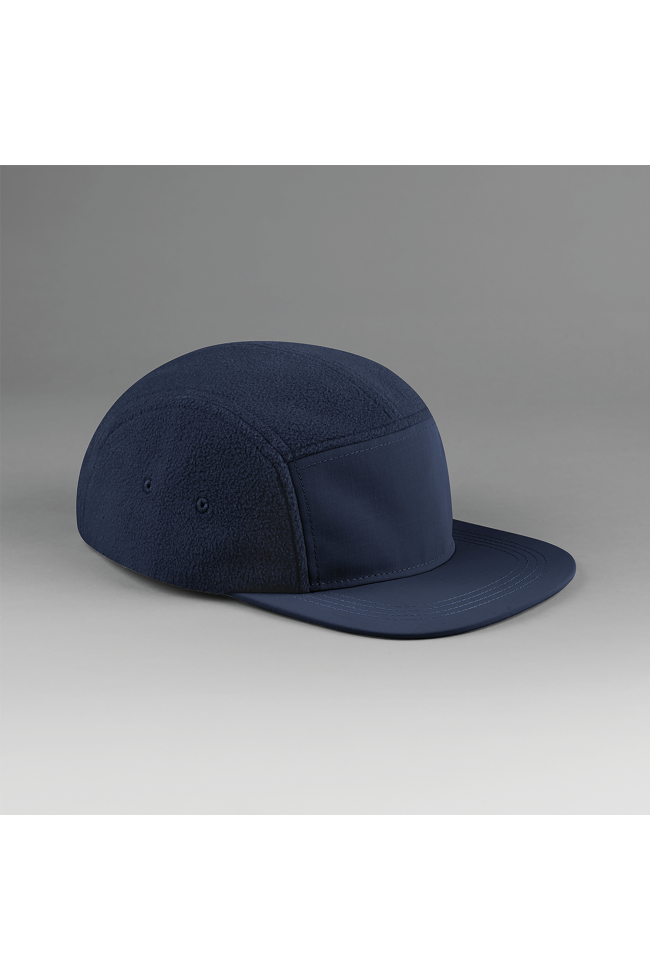 Casquette campeur d'extérieur en polaire bleu