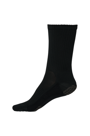 Chaussettes de sport anti-glisse unisexe noir