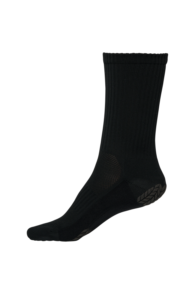 Chaussettes de sport anti-glisse unisexe noir