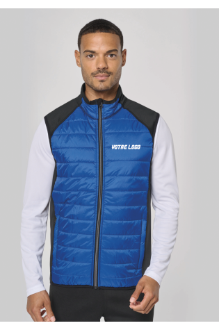 Veste sport bi-matière sans manches unisexe