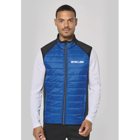 Veste sport bi-matière sans manches unisexe