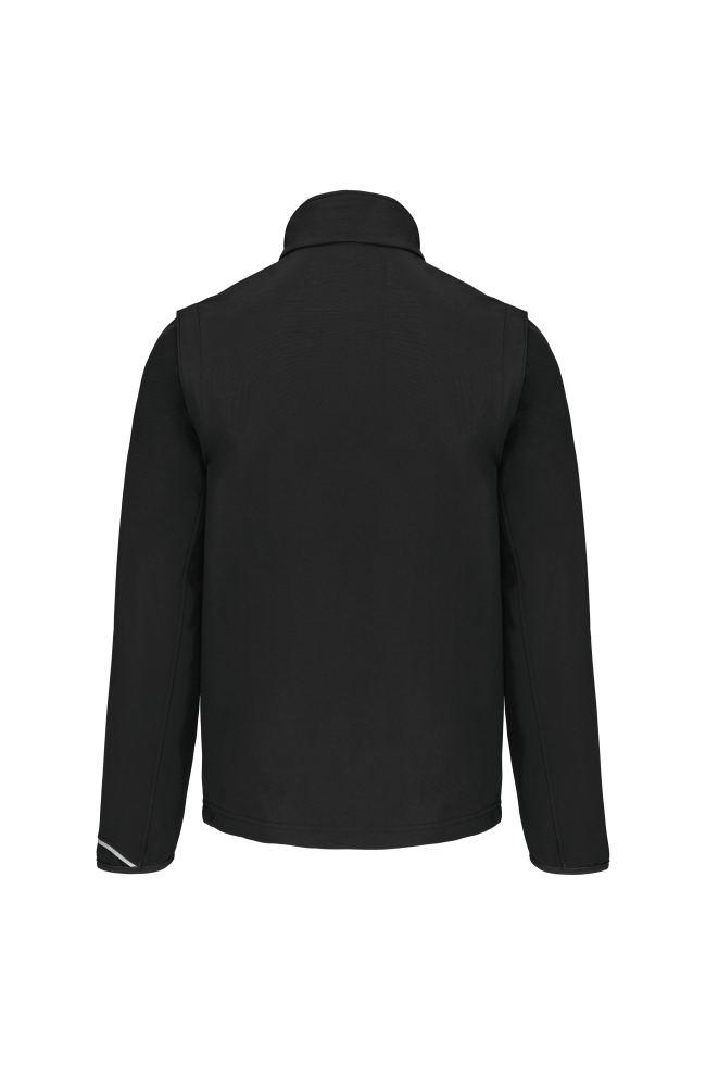 veste softshell de sport manches amovibles