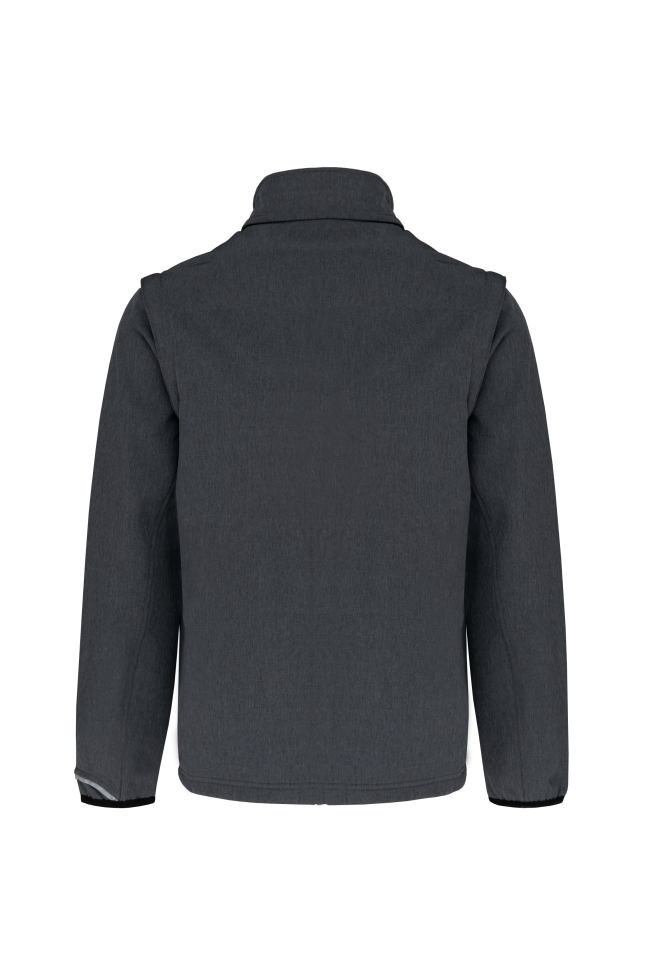 veste softshell de sport manches amovibles