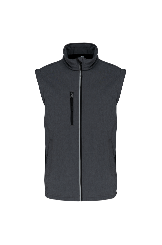 Veste softshell sport manches amovibles unisexe personnalisé