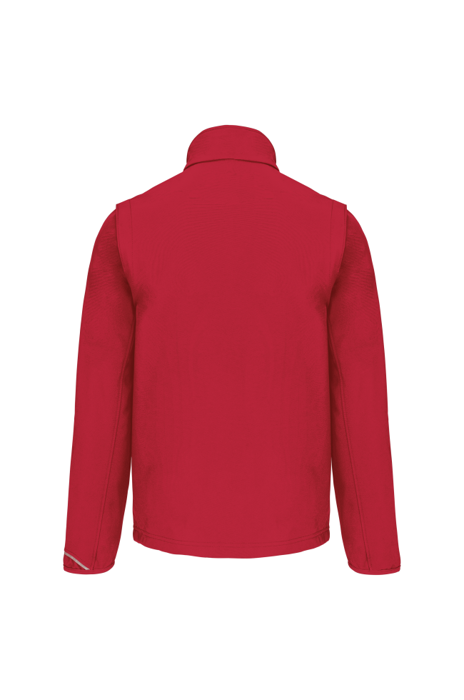 Veste softshell sport manches amovibles unisexe personnalisé