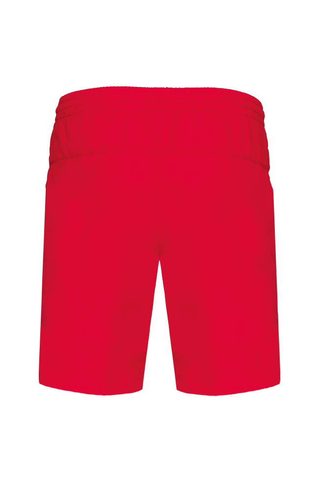 Short de sport personnalisé rouge