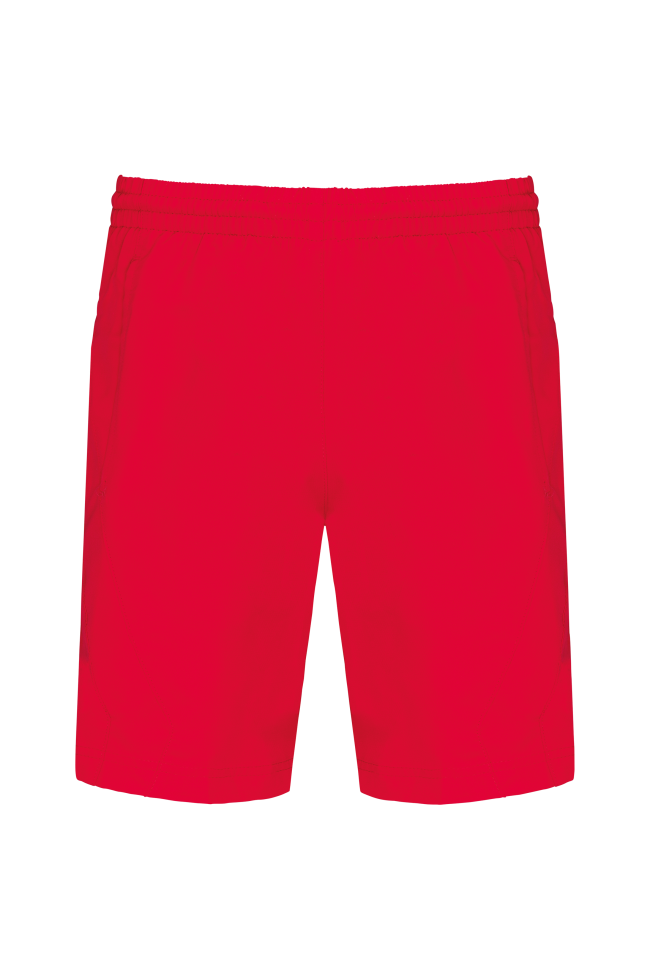Short de sport personnalisé rouge