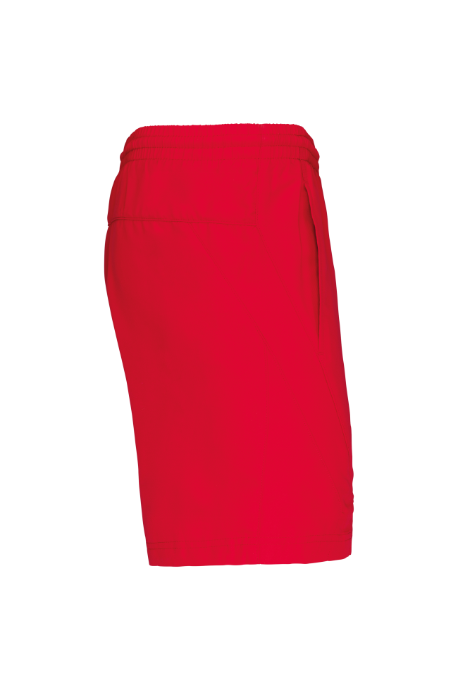 Short de sport personnalisé rouge