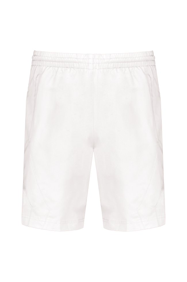 Short de sport personnalisé blanc
